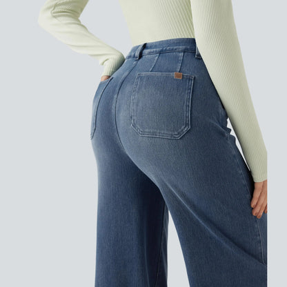 🤲⏰ TODAY ONLY - High Waisted Tummy Control Wide Leg Jeans