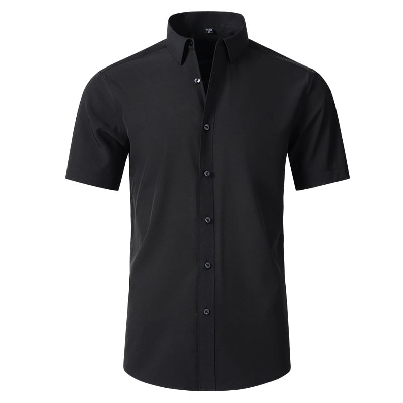 Men's Stretch Non-Iron Shirt | Breathable Wrinkle-Resistant Dress Shirt