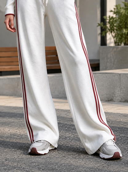 🌸🌸Women Solid Stand Collar Zipper Sweatshirt & Drawstring Pants 2-Piece Set✨
