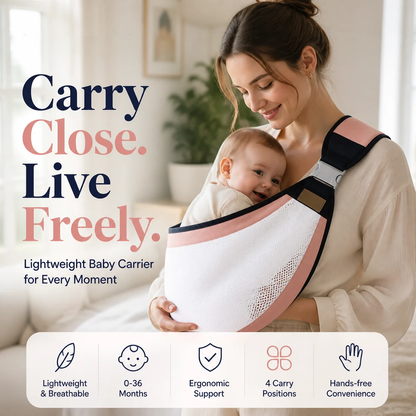 4-in-1 Breathable Baby Carrier – Comfortable Hands-Free Carrying for Parents