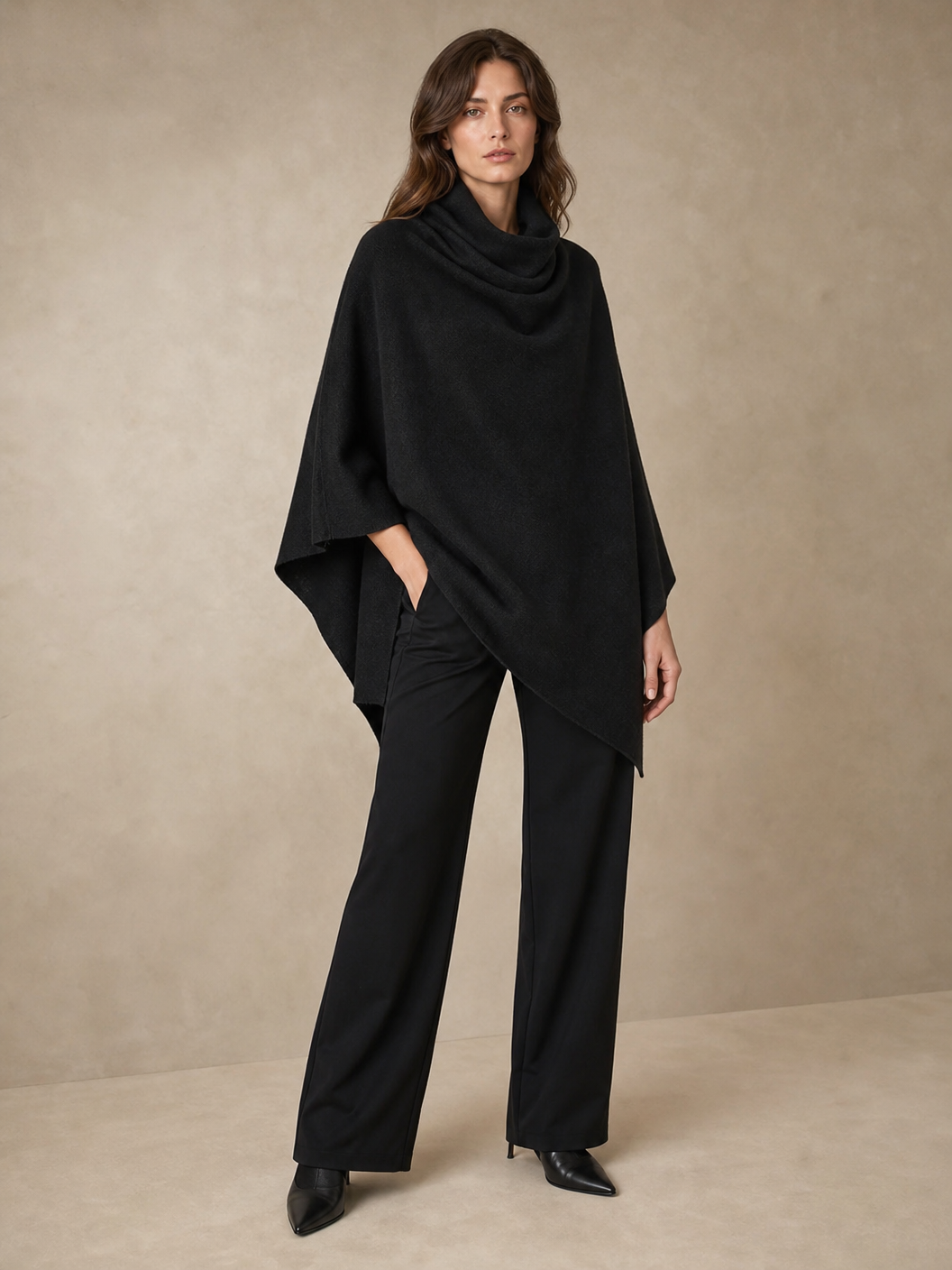 🌸🌸💫New Arrival | Women's 2-Piece Cowl Neck Cape Pants Set 🔥