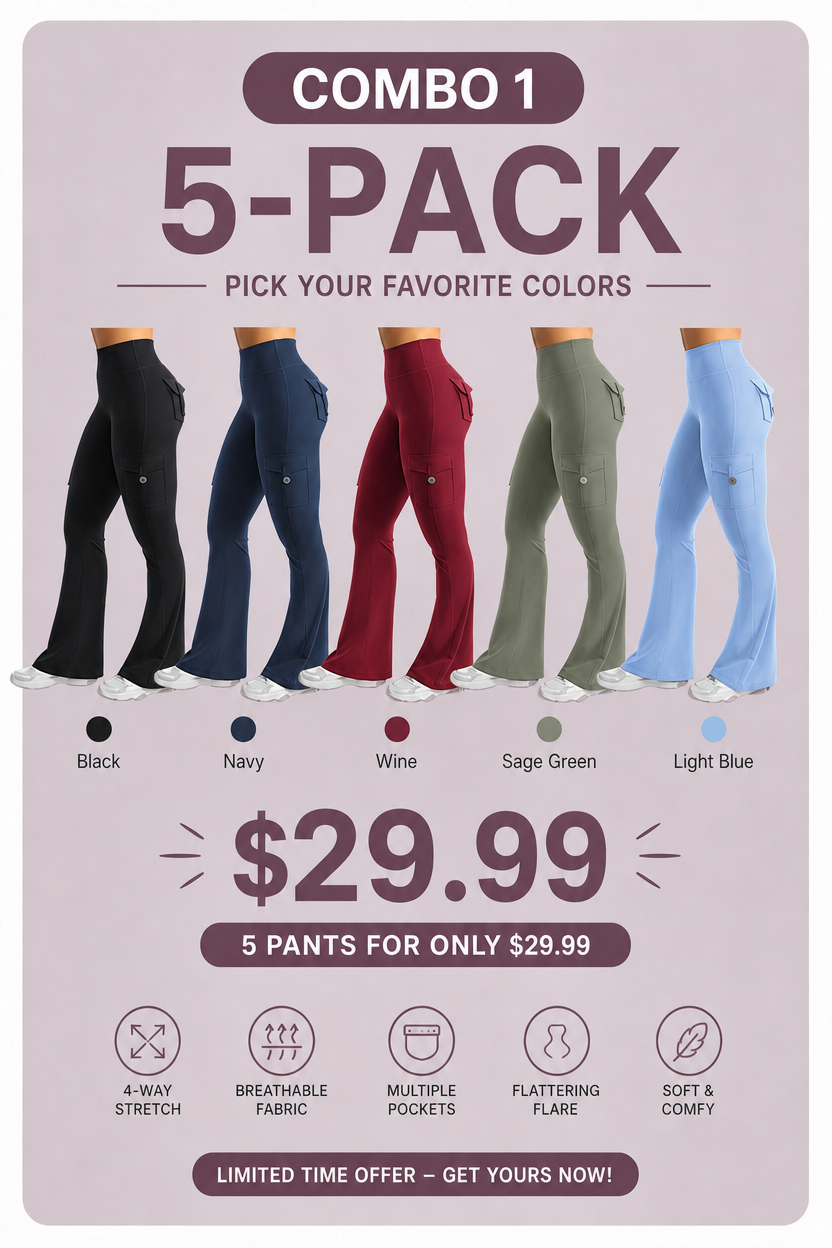 Hot Deal！🤸 High Waist Scrunch Cargo Leggings 🩳