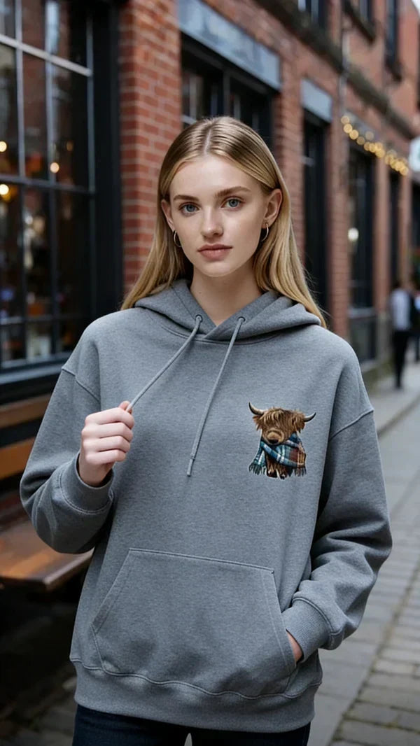 Women's Cute Cow Graphic Sweatshirt | Cozy Casual Crewneck Pullover