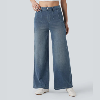 🤲⏰ TODAY ONLY - High Waisted Tummy Control Wide Leg Jeans