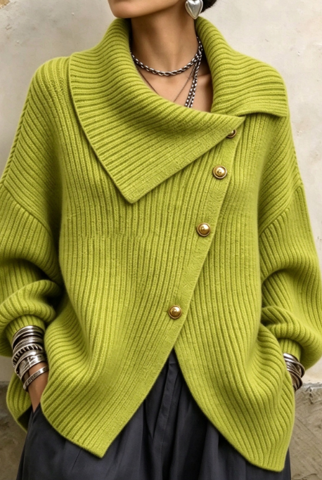 🤲LAST DAY SAVE 49% ⏰Elegant Asymmetrical Knit Cardigan Sweater