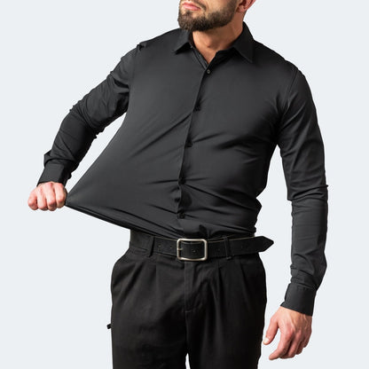 Men's Stretch Non-Iron Shirt | Breathable Wrinkle-Resistant Dress Shirt