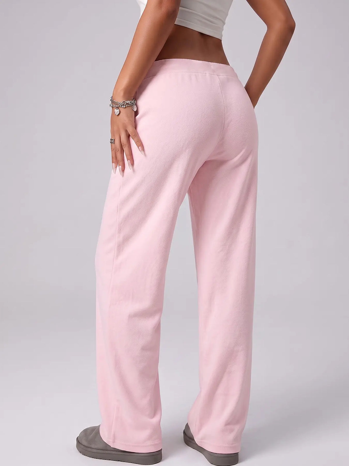💥Limited Time Offer | Women's Low-Rise Flare Sweatpants - Soft Stretch Drawstring Y2K Pants