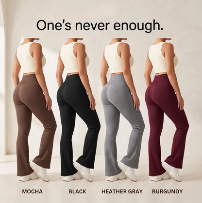 Women's High Waist Flared Leggings | Tummy Control Yoga Pants