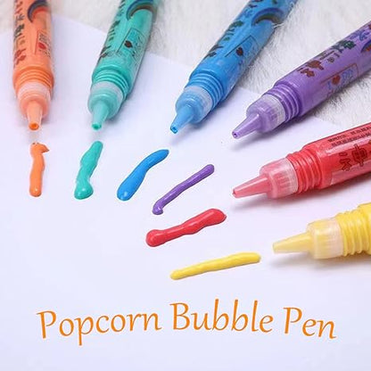 🌸🌸🖍️ Christmas Hot Sale 50% OFF🎁Magic Puffy Bubble Pens, Heat Activated Popcorn Pens DIY 3D Art Marker for Kids Crafts