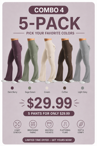 Hot Deal！🤸 High Waist Scrunch Cargo Leggings 🩳