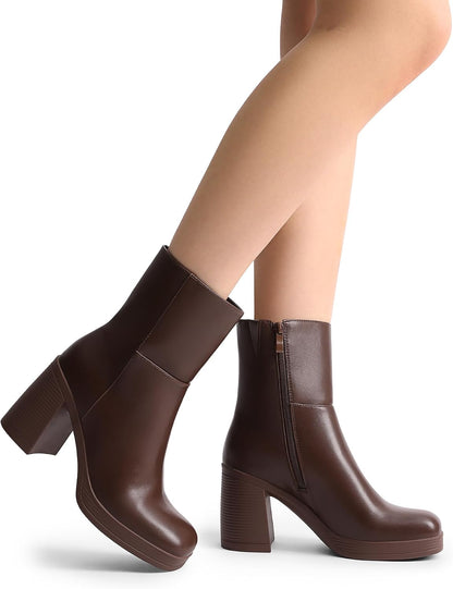 💥Trending Now | Women's Platform Gogo Ankle Boots - Bold Street Style Shoes