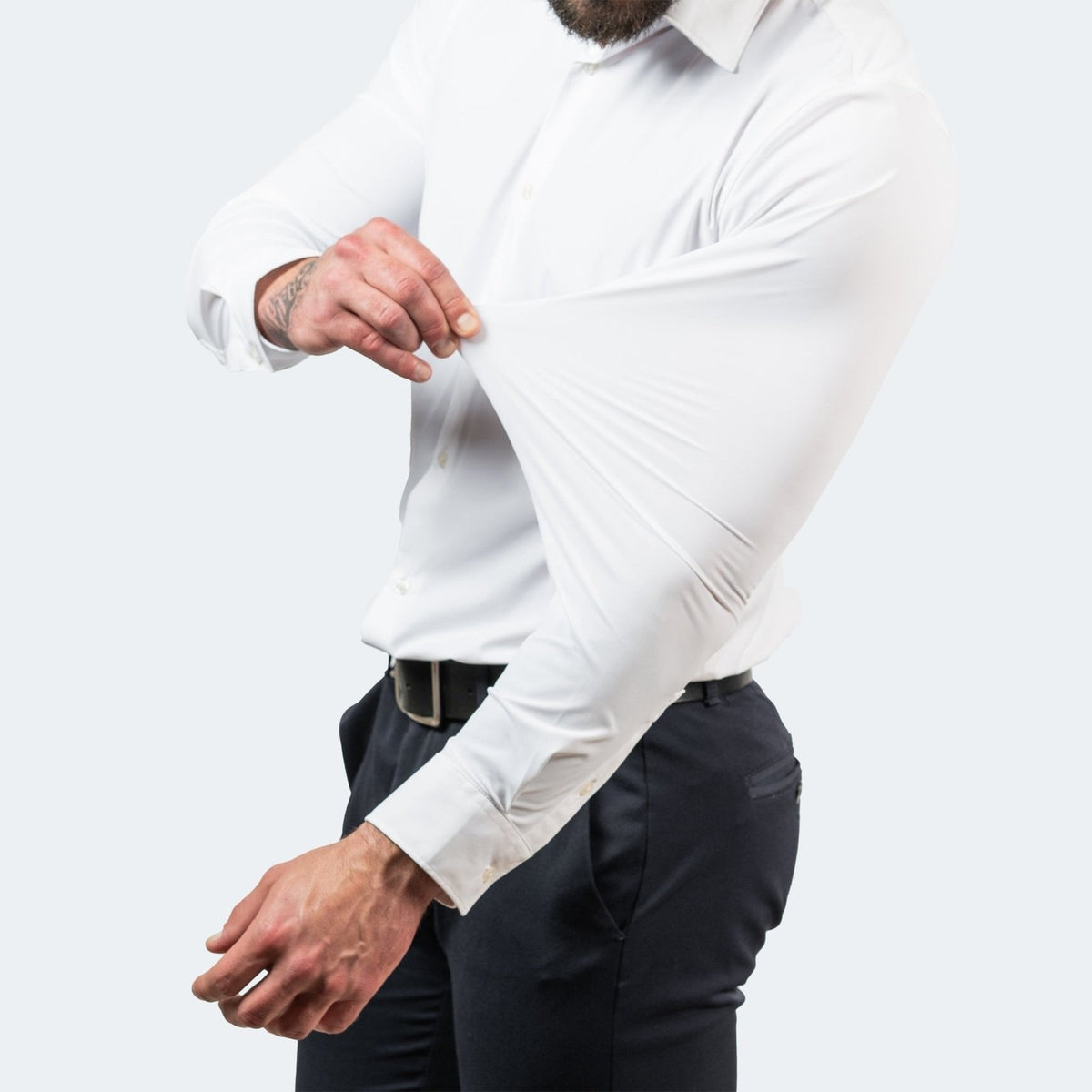 Men's Stretch Non-Iron Shirt | Breathable Wrinkle-Resistant Dress Shirt