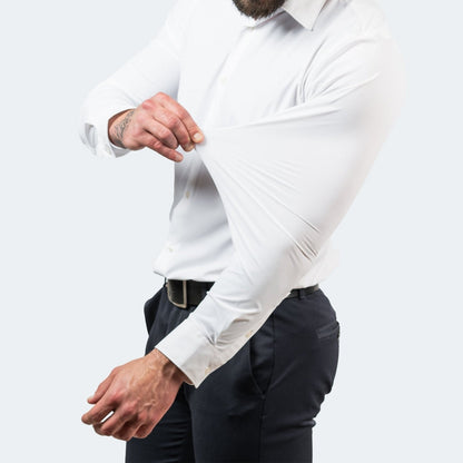 Men's Stretch Non-Iron Shirt | Breathable Wrinkle-Resistant Dress Shirt