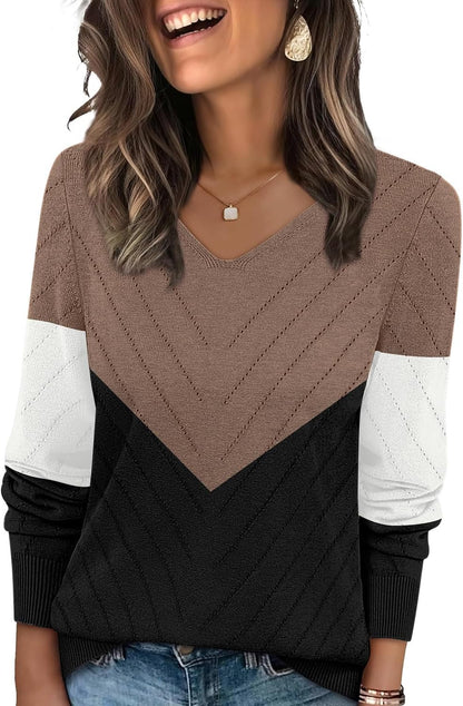 🌸🌸 WIHOLL V-Neck Knit Sweater ✨🍂