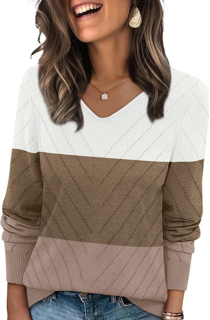 🌸🌸 WIHOLL V-Neck Knit Sweater ✨🍂