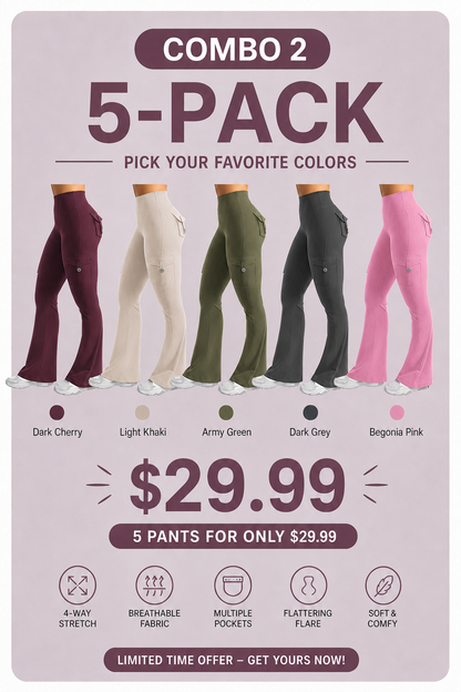 Hot Deal！🤸 High Waist Scrunch Cargo Leggings 🩳