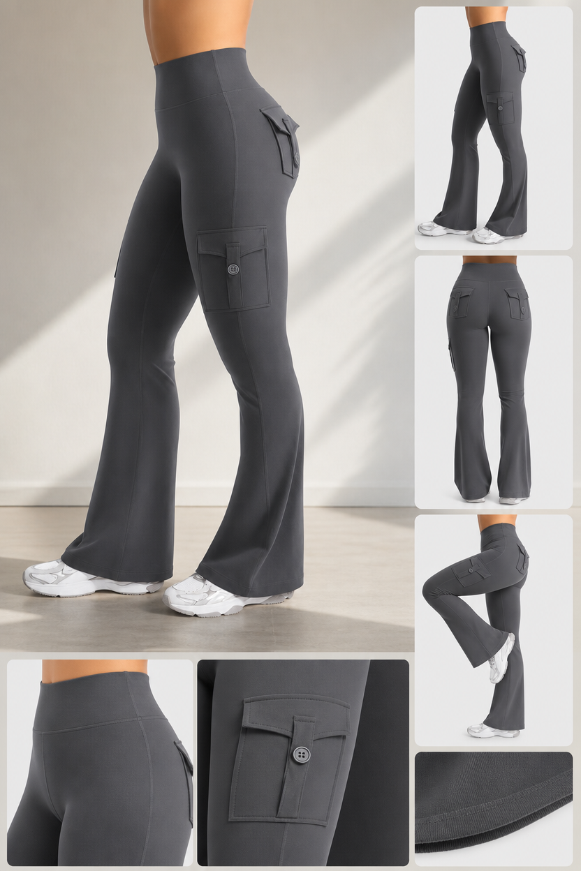 Hot Deal！🤸 High Waist Scrunch Cargo Leggings 🩳