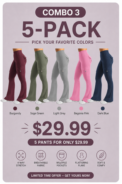 Hot Deal！🤸 High Waist Scrunch Cargo Leggings 🩳