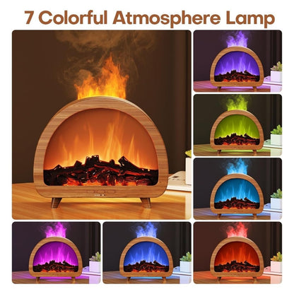 Cozy Fireplace Aroma Diffuser – Realistic Flame Effect & Relaxing Home Ambiance