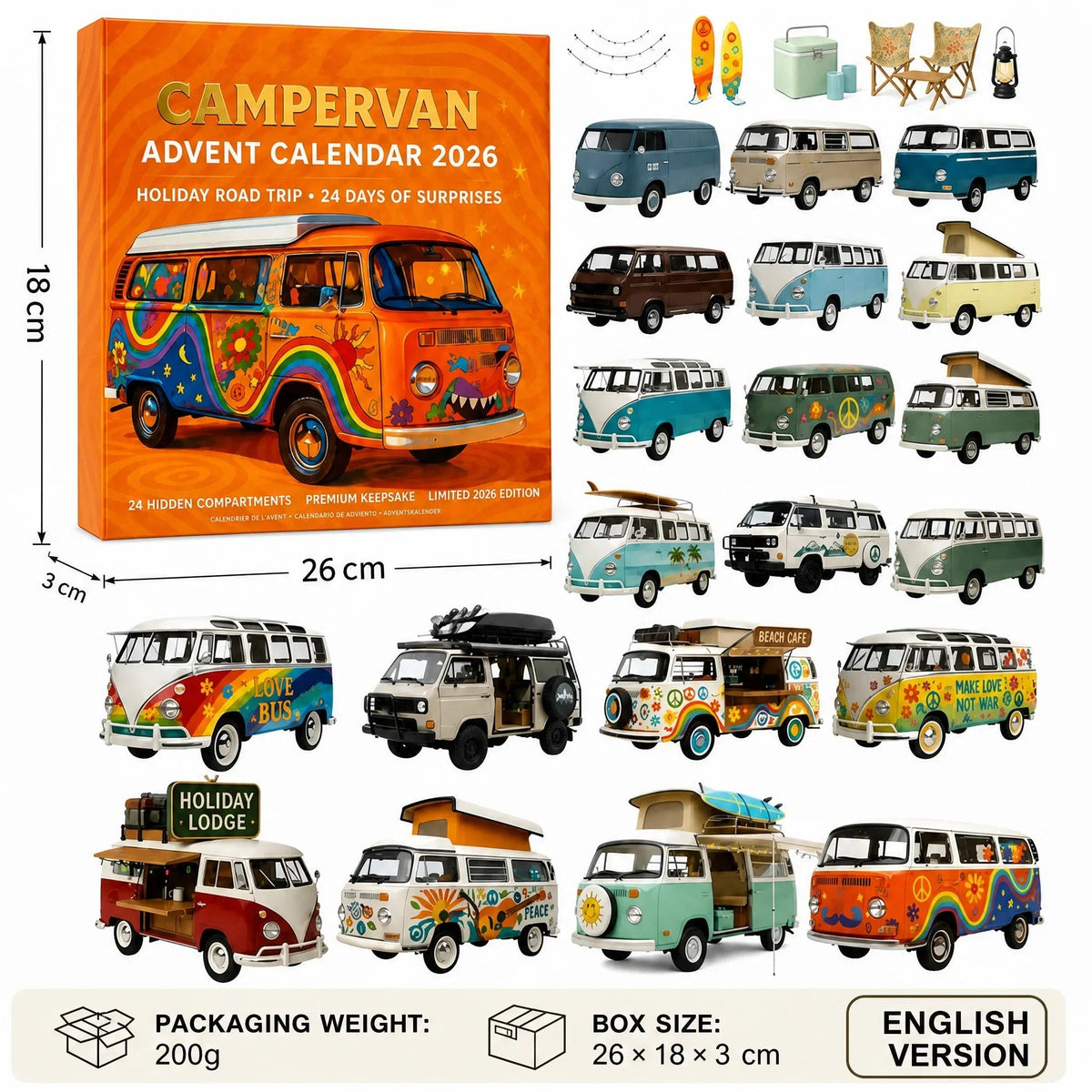 2026 Campervan Advent Calendar – 24 Days of Holiday Road Trip Surprises