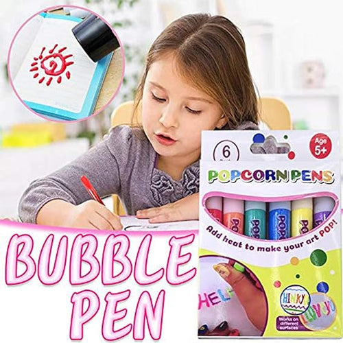 🌸🌸🖍️ Christmas Hot Sale 50% OFF🎁Magic Puffy Bubble Pens, Heat Activated Popcorn Pens DIY 3D Art Marker for Kids Crafts