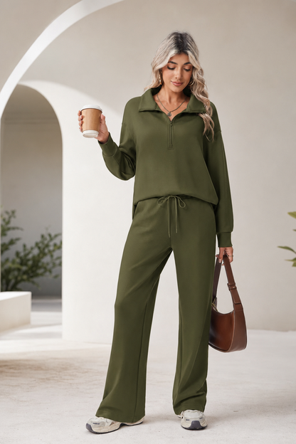 🌸🌸SALE！2-Piece Half Zip Tracksuit Set ✨