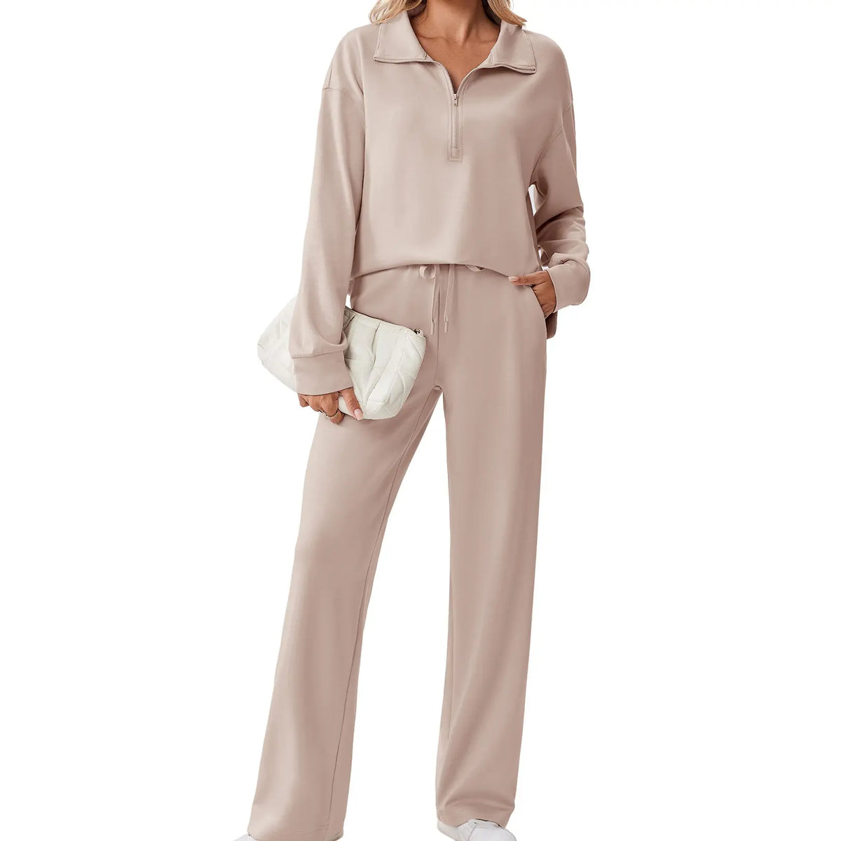 🌸🌸SALE！2-Piece Half Zip Tracksuit Set ✨