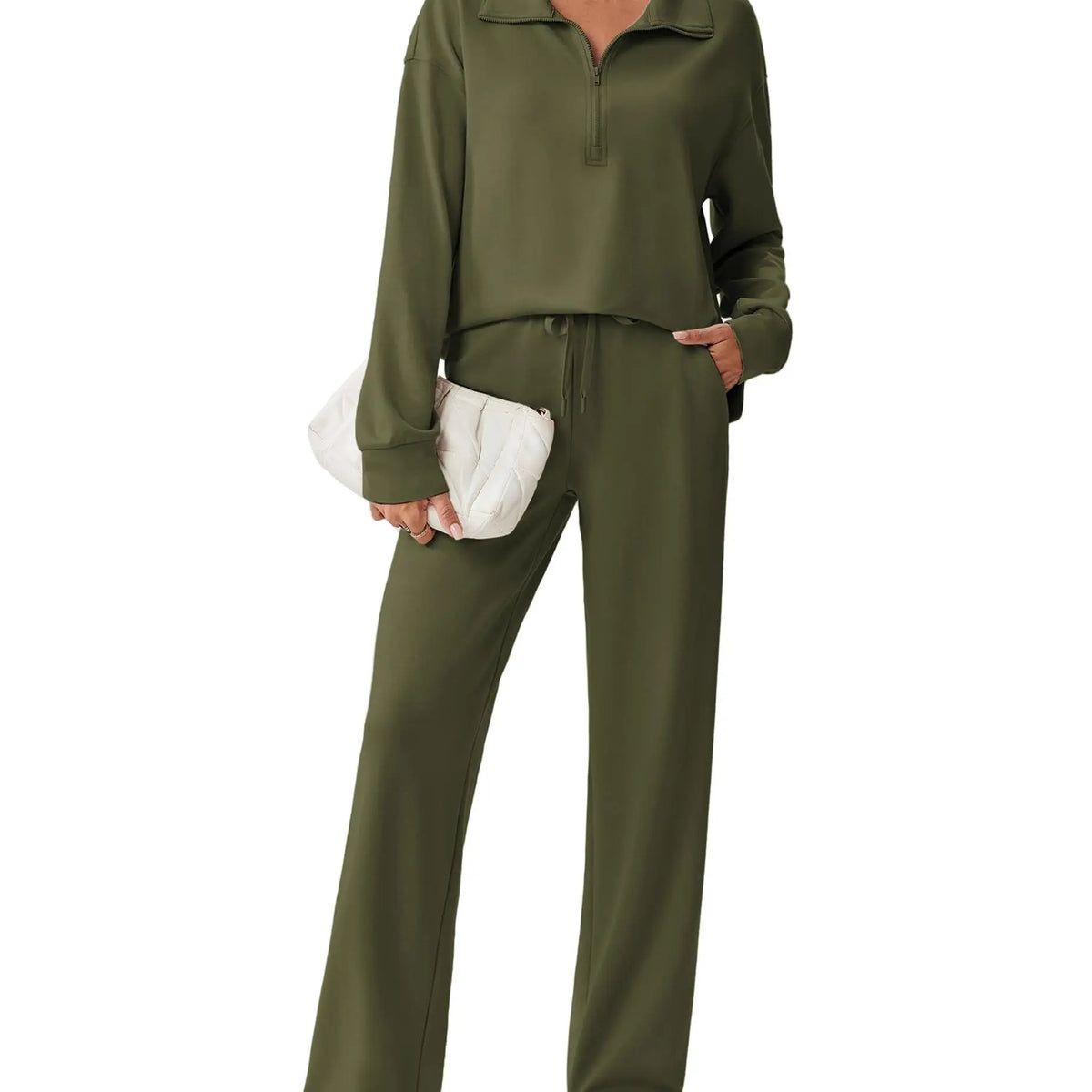 🌸🌸SALE！2-Piece Half Zip Tracksuit Set ✨