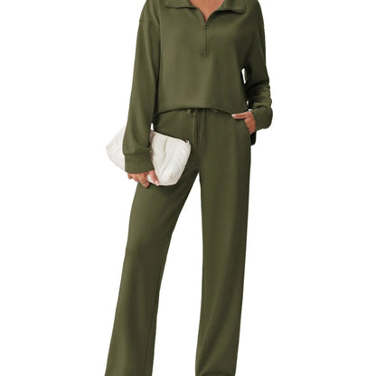 🌸🌸SALE！2-Piece Half Zip Tracksuit Set ✨
