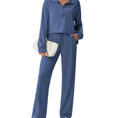 🌸🌸SALE！2-Piece Half Zip Tracksuit Set ✨