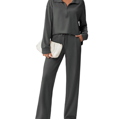 🌸🌸SALE！2-Piece Half Zip Tracksuit Set ✨