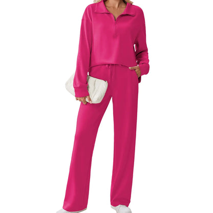 🌸🌸SALE！2-Piece Half Zip Tracksuit Set ✨