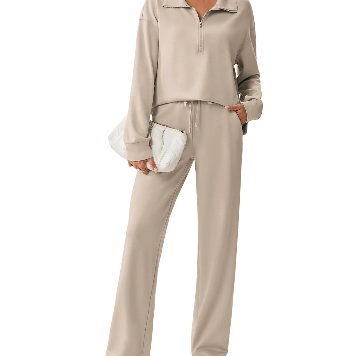 🌸🌸SALE！2-Piece Half Zip Tracksuit Set ✨