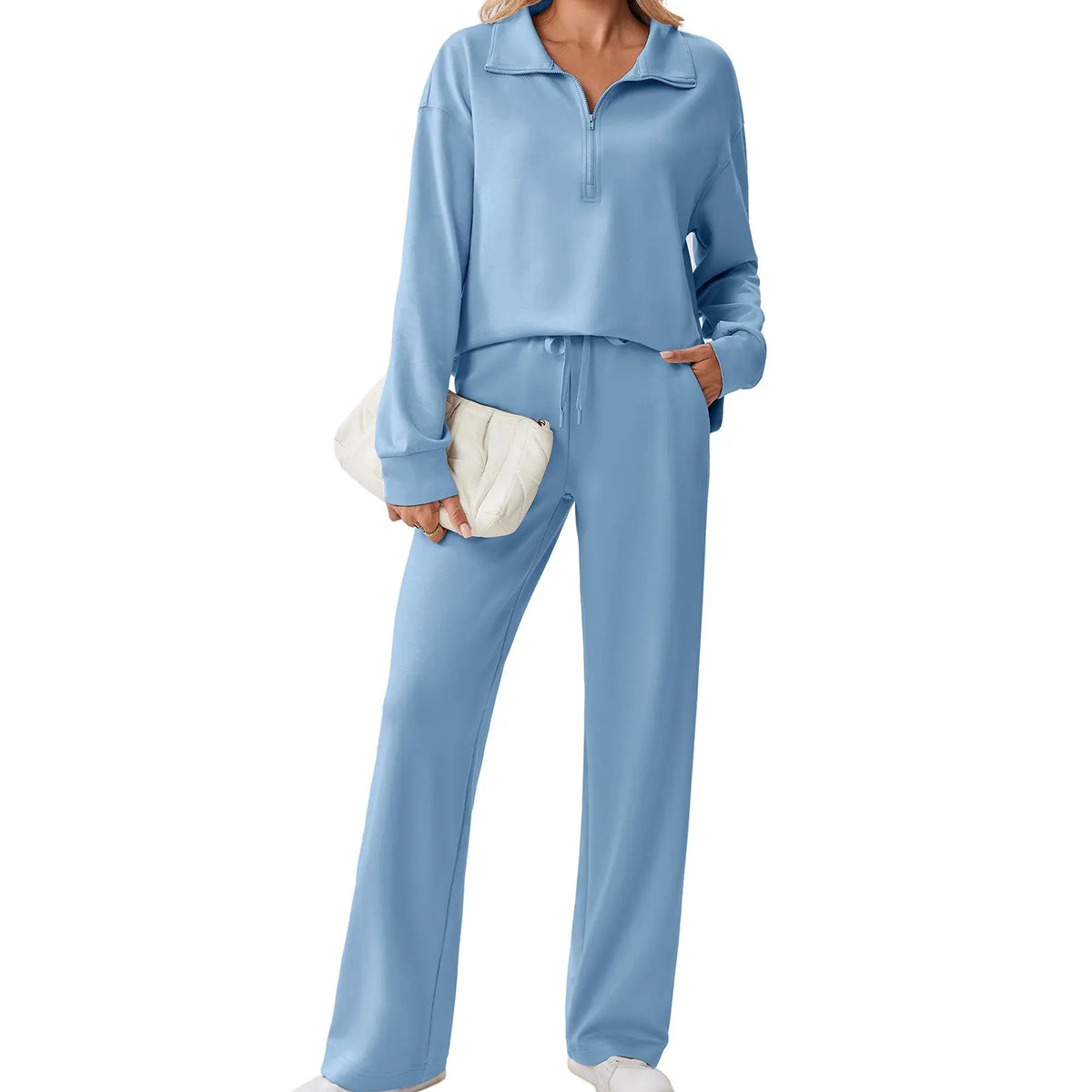 🌸🌸SALE！2-Piece Half Zip Tracksuit Set ✨