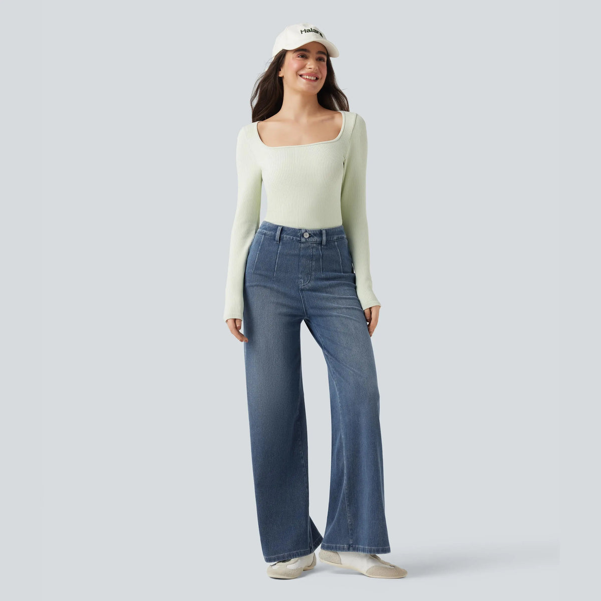🤲⏰ TODAY ONLY - High Waisted Tummy Control Wide Leg Jeans