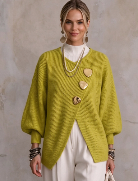 🤲LAST DAY SAVE 49% ⏰Elegant Button Front Knit Cardigan Sweater