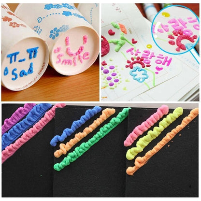 🌸🌸🖍️ Christmas Hot Sale 50% OFF🎁Magic Puffy Bubble Pens, Heat Activated Popcorn Pens DIY 3D Art Marker for Kids Crafts