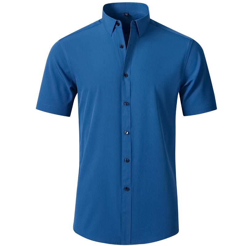 Men's Stretch Non-Iron Shirt | Breathable Wrinkle-Resistant Dress Shirt