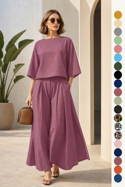 🌸🌸Minimalist Loose Women Matching Set ☁️