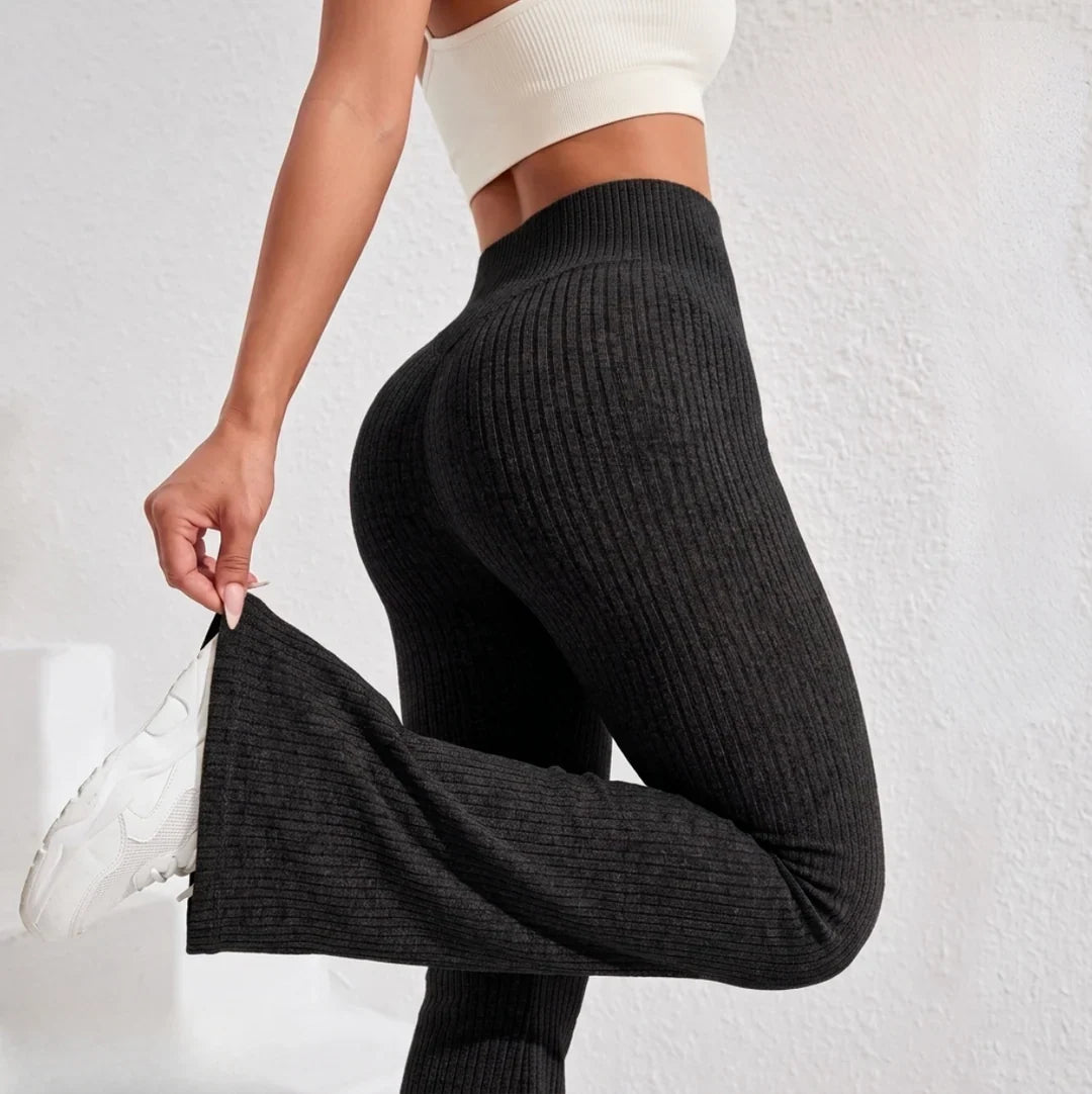 Women's High Waist Flared Leggings | Tummy Control Yoga Pants