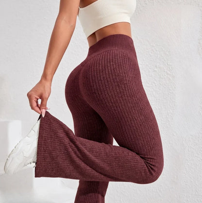 Women's High Waist Flared Leggings | Tummy Control Yoga Pants