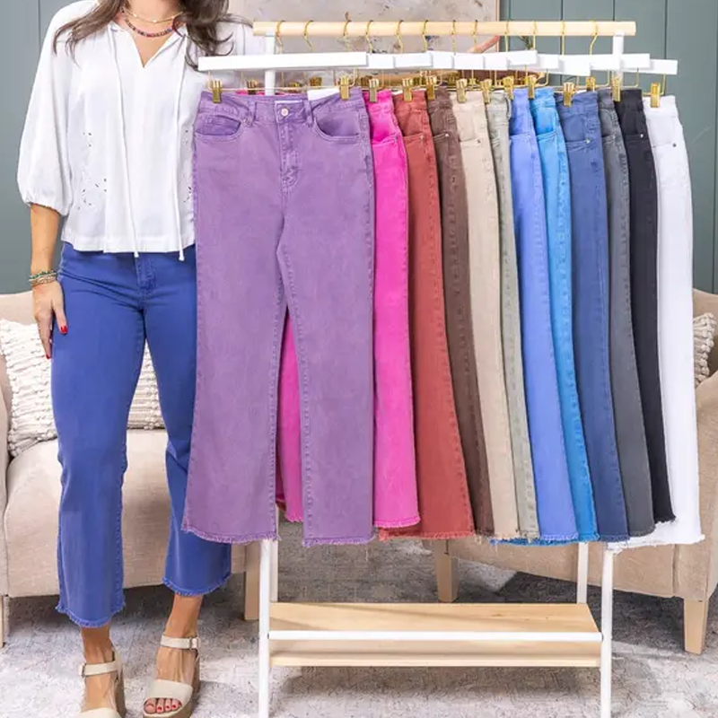 🤲✨ Women's High-Waisted Cropped Flare Pants 👖