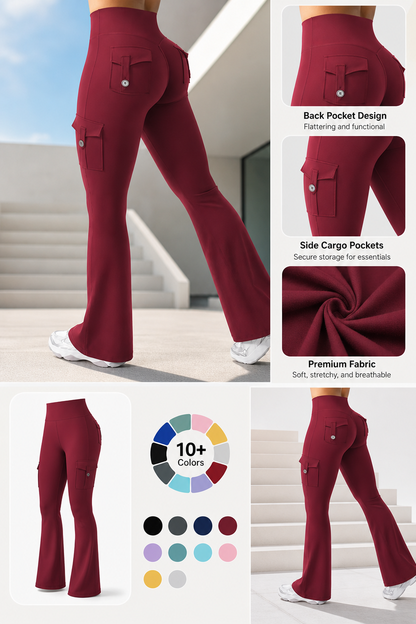 Hot Deal！🤸 High Waist Scrunch Cargo Leggings 🩳