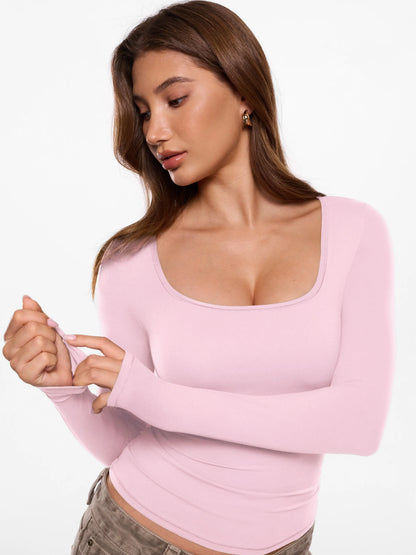💥Best Seller | Women's Airsoft Long Sleeve Slim Fit Top - Comfortable Basic T-Shirt