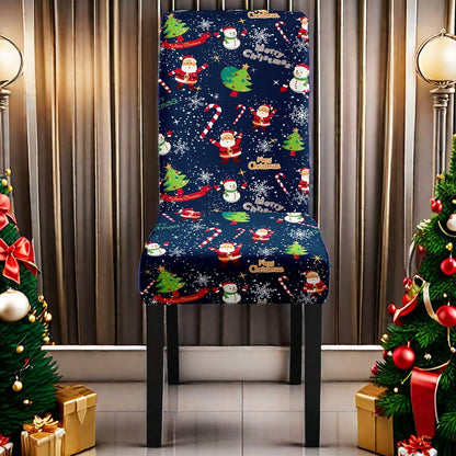Christmas Dining Chair Covers – Stretch Holiday Chair Slipcovers