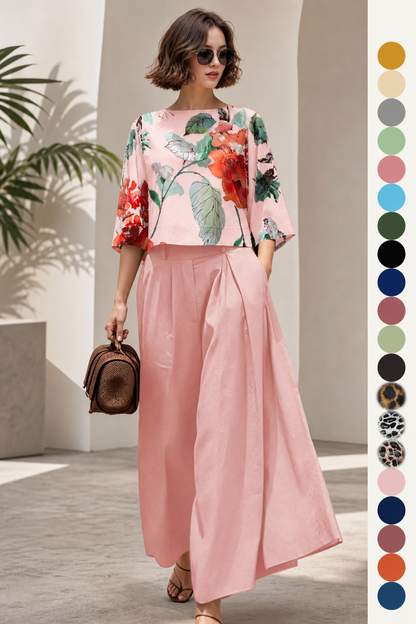 🌸🌸Minimalist Loose Women Matching Set ☁️