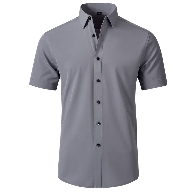 Men's Stretch Non-Iron Shirt | Breathable Wrinkle-Resistant Dress Shirt