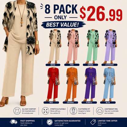 🤲Women’s Elegant Printed 3-Piece Set