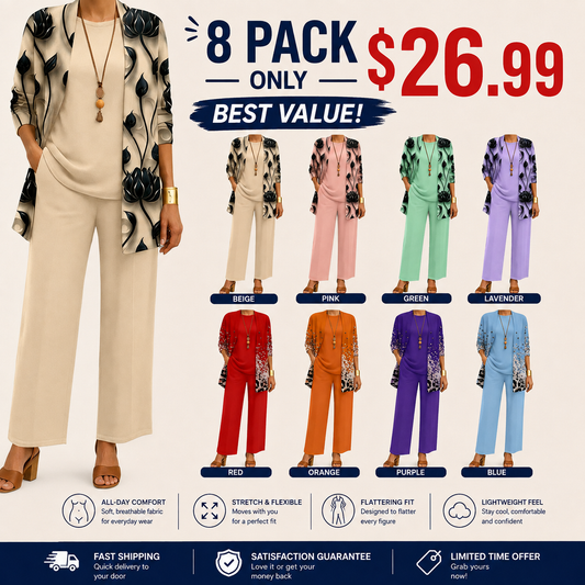 🤲Women’s Elegant Printed 3-Piece Set