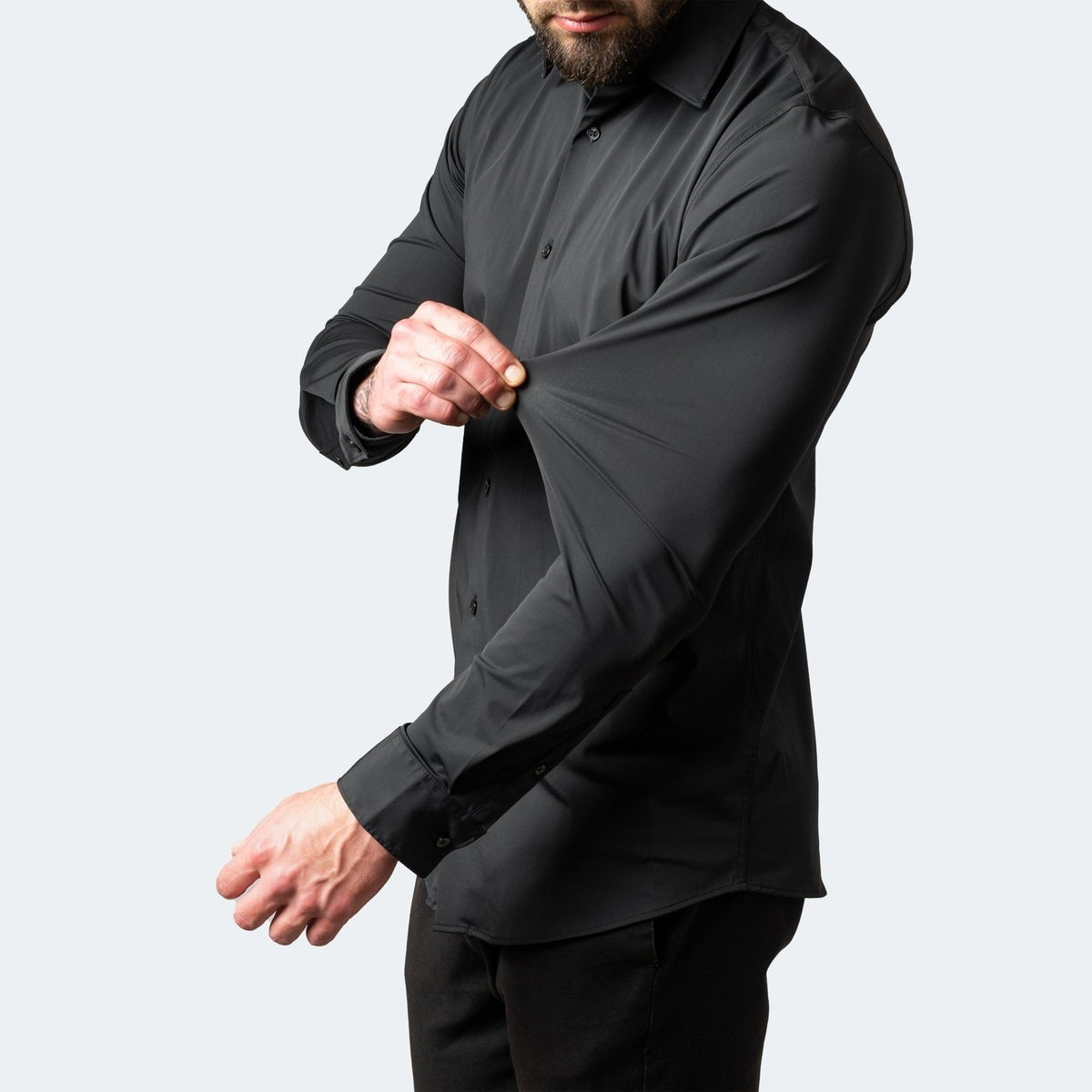 Men's Stretch Non-Iron Shirt | Breathable Wrinkle-Resistant Dress Shirt
